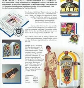 One More Time CD Elvis Presley Limited Edition – original Flyer (deutsch)