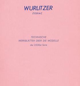 Wurlitzer 3500 Zodiac – Service Manual (engl.) inkl. dt. Textteil